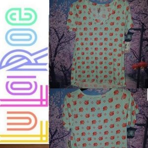 🆕 Women's LulaRoe Wolf Print Sleep Top Size X-Small